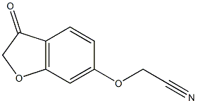 2-[(3-oxo-2,3-dihydro-1-benzofuran-6-yl)oxy]acetonitrile 化学構造式