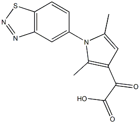 2-[1-(1,2,3-benzothiadiazol-5-yl)-2,5-dimethyl-1H-pyrrol-3-yl]-2-oxoacetic acid