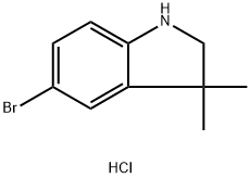 866364-71-8 5‐bromo‐3,3‐dimethyl‐2,3‐dihydro‐1h‐indole hydrochloride