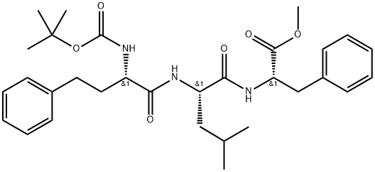 Boc-HPh-Leu-Phe-OMe Struktur