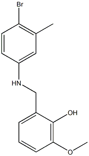  2-{[(4-bromo-3-methylphenyl)amino]methyl}-6-methoxyphenol