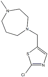 1-[(2-chloro-1,3-thiazol-5-yl)methyl]-4-methyl-1,4-diazepane Structure