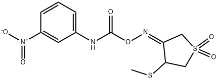 [(3Z)-4-(methylsulfanyl)-1,1-dioxo-1lambda6-thiolan-3-ylidene]amino N-(3-nitrophenyl)carbamate Structure