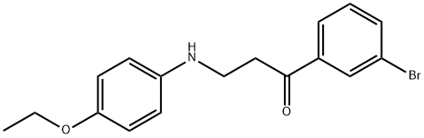 1-(3-bromophenyl)-3-[(4-ethoxyphenyl)amino]propan-1-one,883794-18-1,结构式