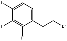 1-(2-ブロモエチル)-2,3,4-トリフルオロベンゼン 化学構造式