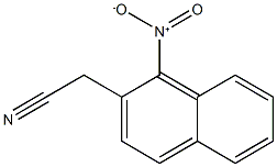 2-(1-nitronaphthalen-2-yl)acetonitrile 化学構造式