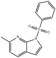 1-(Phenylsulphonyl)-6-Methyl-7-azaindole Structure