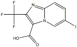 6-iodo-2-(trifluoromethyl)imidazo[1,2-a]pyridine-3-carboxylic acid Structure