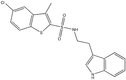  5-chloro-N-[2-(1H-indol-3-yl)ethyl]-3-methyl-1-benzothiophene-2-sulfonamide