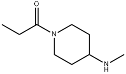 4-METHYLAMINO-1-PROPIONYLPIPERIDINE 化学構造式