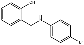 2-(((4-溴苯基)氨基)甲基)苯酚,90383-20-3,结构式