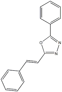 2-phenyl-5-[(E)-2-phenylethenyl]-1,3,4-oxadiazole Struktur