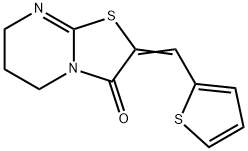 (2E)-2-[(thiophen-2-yl)methylidene]-2H,3H,5H,6H,7H-[1,3]thiazolo[3,2-a]pyrimidin-3-one 结构式
