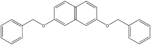 2,7-ビス(ベンジルオキシ)ナフタレン 化学構造式