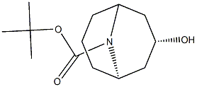 9-AZABICYCLO[3.3.1]NONANE-9-CARBOXYLIC ACID, 3-HYDROXY-, 1,1-DIMETHYLETHYL ESTER, (3-EXO)-, 934233-73-5, 结构式
