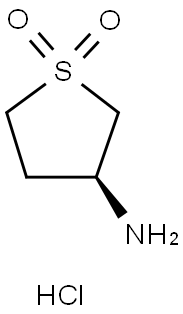 (S)-3-氨基四氢噻吩1,1-二氧化物盐酸盐,935455-28-0,结构式