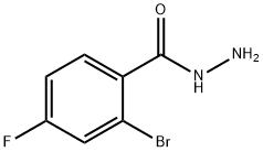 2-溴-4-氟苯并酰肼,935657-73-1,结构式