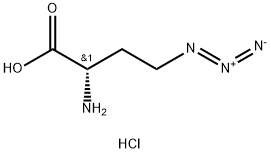 (2S)-2-氨基-4-叠氮基丁酸盐酸盐, 942518-29-8, 结构式