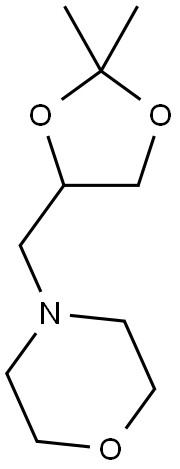 4-[(2,2-dimethyl-1,3-dioxolan-4-yl)methyl]morpholine Structure