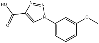 1-(3-methoxyphenyl)-1H-1,2,3-triazole-4-carboxylic acid 化学構造式