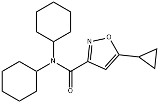N,N-Dicyclohexyl-5-cyclopropyl-3-isoxazolecarboxamide Struktur
