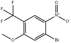 1-bromo-5-methoxy-2-nitro-4-(trifluoromethyl)benzene 化学構造式