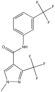 1-methyl-3-(trifluoromethyl)-N-[3-(trifluoromethyl)phenyl]-1H-pyrazole-4-carboxamide|