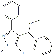 5-chloro-4-[methoxy(phenyl)methyl]-1-methyl-3-phenyl-1H-pyrazole