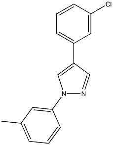 4-(3-chlorophenyl)-1-(3-methylphenyl)-1H-pyrazole Struktur
