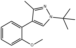 1-(tert-butyl)-4-(2-methoxyphenyl)-3-methyl-1H-pyrazole 结构式