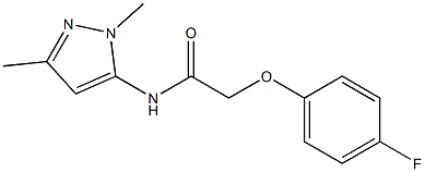 N-(1,3-dimethyl-1H-pyrazol-5-yl)-2-(4-fluorophenoxy)acetamide Structure