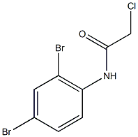 2-chloro-N-(2,4-dibromophenyl)acetamide Struktur