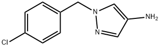 1-[(4-氯苯基)甲基]-1H-吡唑-4-胺,97421-40-4,结构式