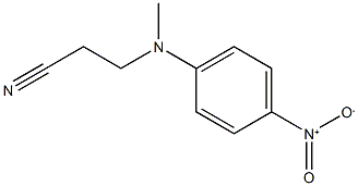 3-[methyl(4-nitrophenyl)amino]propanenitrile,,结构式