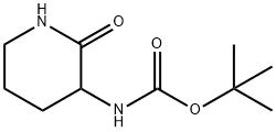3-(Boc-amino)-2-piperidone Struktur