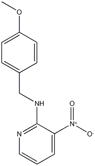 N-[(4-methoxyphenyl)methyl]-3-nitropyridin-2-amine,,结构式