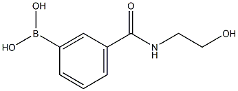 3-[(2-Hydroxyethyl)carbamoyl]benzeneboronic acid 化学構造式
