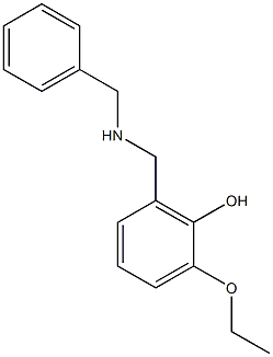 2-[(benzylamino)methyl]-6-ethoxyphenol Struktur