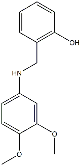 2-{[(3,4-dimethoxyphenyl)amino]methyl}phenol,,结构式