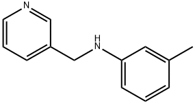 3-methyl-N-(pyridin-3-ylmethyl)aniline 化学構造式
