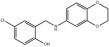 4-chloro-2-[(2,3-dihydro-1,4-benzodioxin-6-ylamino)methyl]phenol,1019487-47-8,结构式