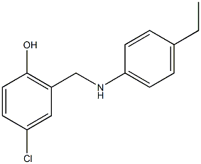 4-chloro-2-{[(4-ethylphenyl)amino]methyl}phenol Struktur