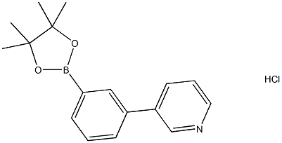 (3-(pyridin-3-yl)phenyl)boronic acid pinacol ester hcl 化学構造式