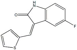  (3Z)-5-fluoro-3-[(thiophen-2-yl)methylidene]-2,3-dihydro-1H-indol-2-one