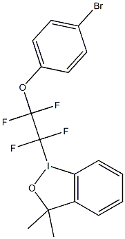 1-(4-bromophenoxy tetrafluoroethyl)-3,3-dimethyl-1,2-benziodoxole,,结构式