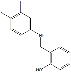 2-{[(3,4-dimethylphenyl)amino]methyl}phenol,,结构式