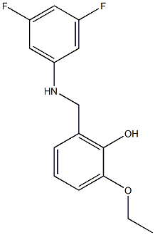 2-{[(3,5-difluorophenyl)amino]methyl}-6-ethoxyphenol|