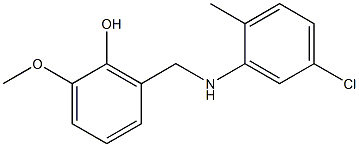 2-{[(5-chloro-2-methylphenyl)amino]methyl}-6-methoxyphenol Structure