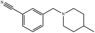 3-[(4-methylpiperidin-1-yl)methyl]benzonitrile Structure