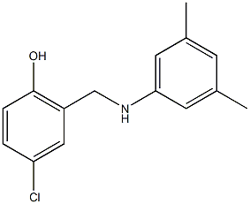 4-chloro-2-{[(3,5-dimethylphenyl)amino]methyl}phenol Structure